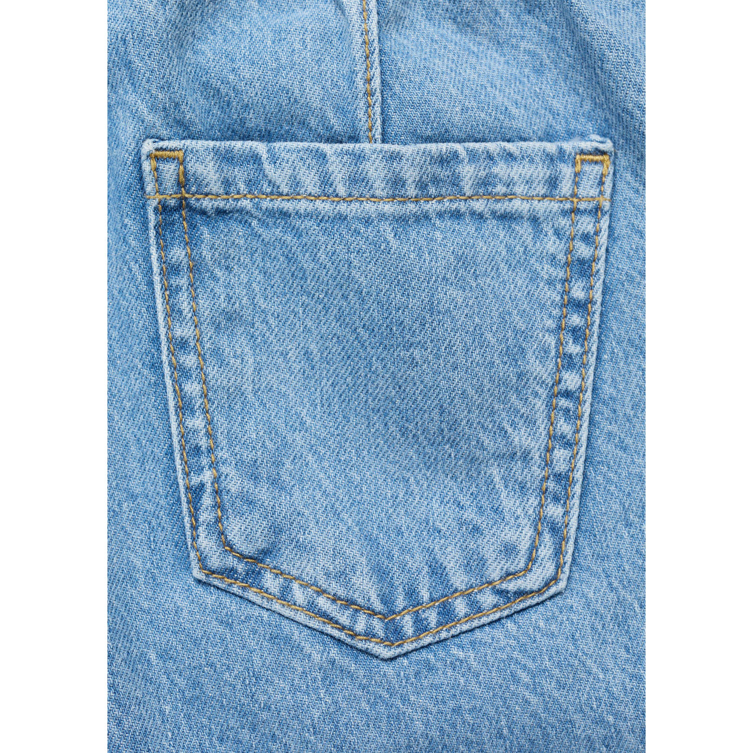 Mango Kids regular waist regular fit jeans light blue denim