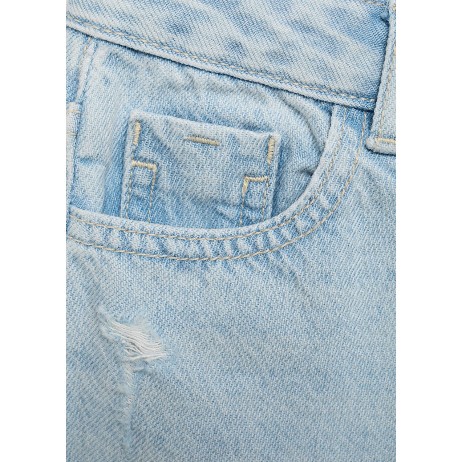 Mango Kids wide leg jeans lichtblauw