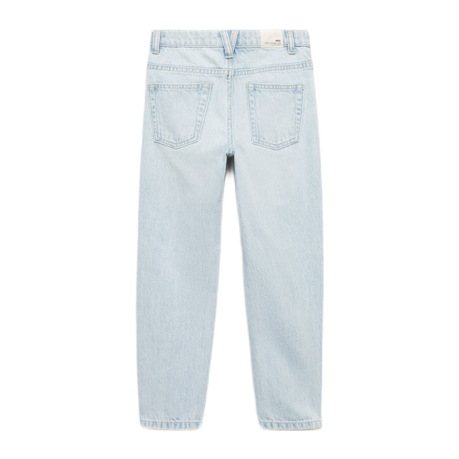Mango Kids regular waist mom jeans lichtblauw