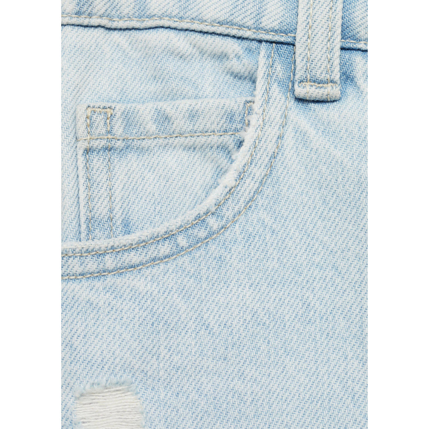 Mango Kids regular waist mom jeans lichtblauw
