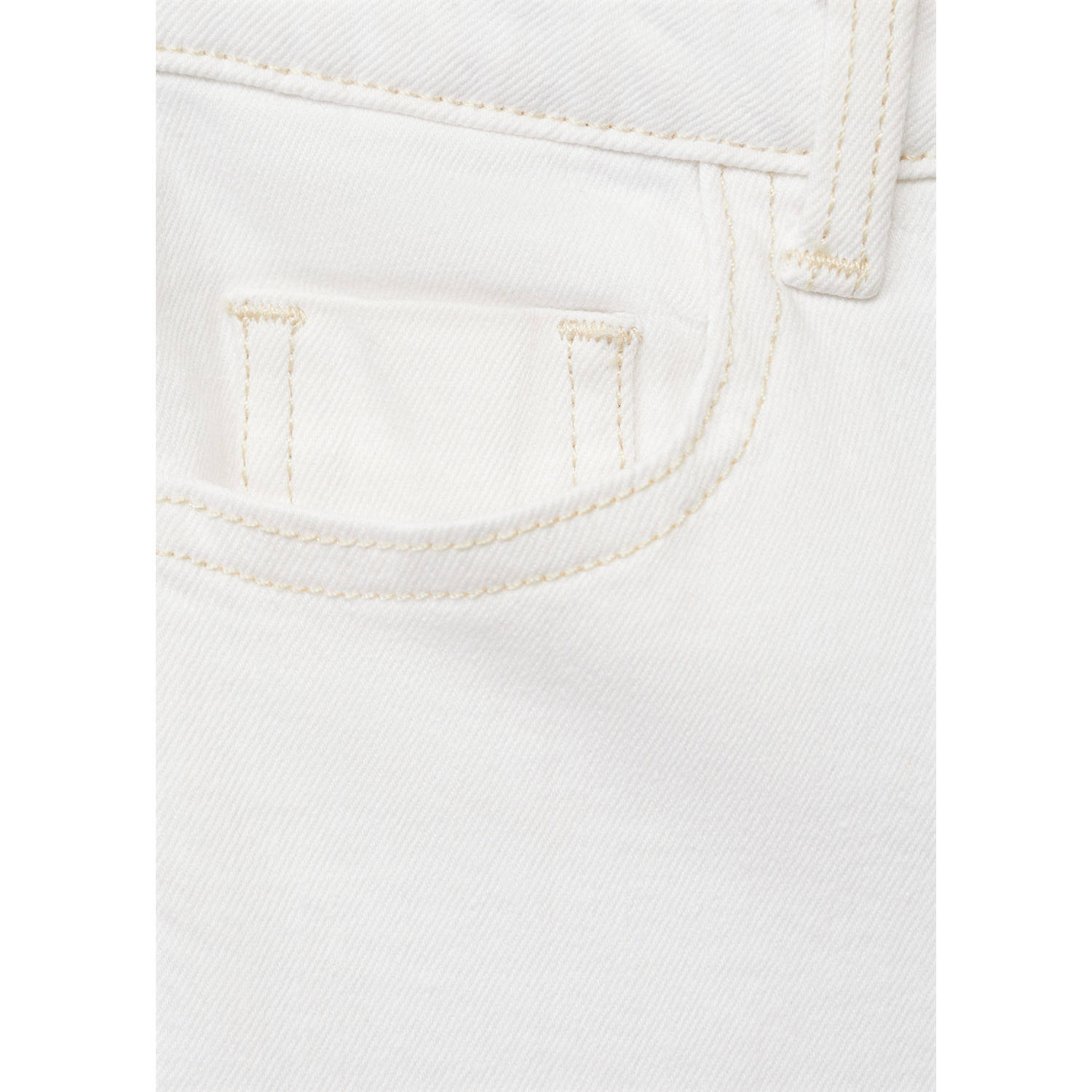 Mango Kids regular waist flared jeans wit