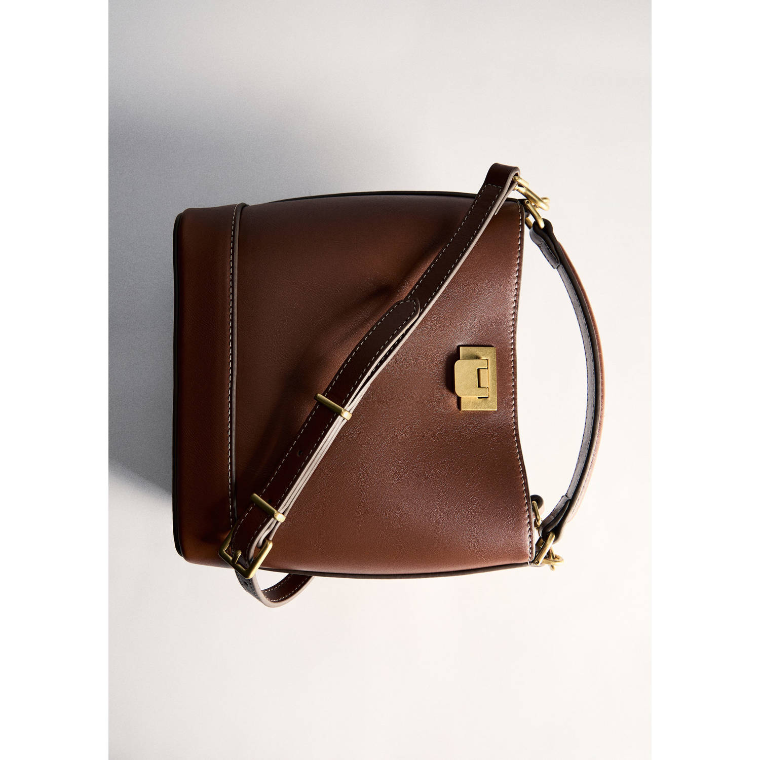 Mango crossbody tas cognac
