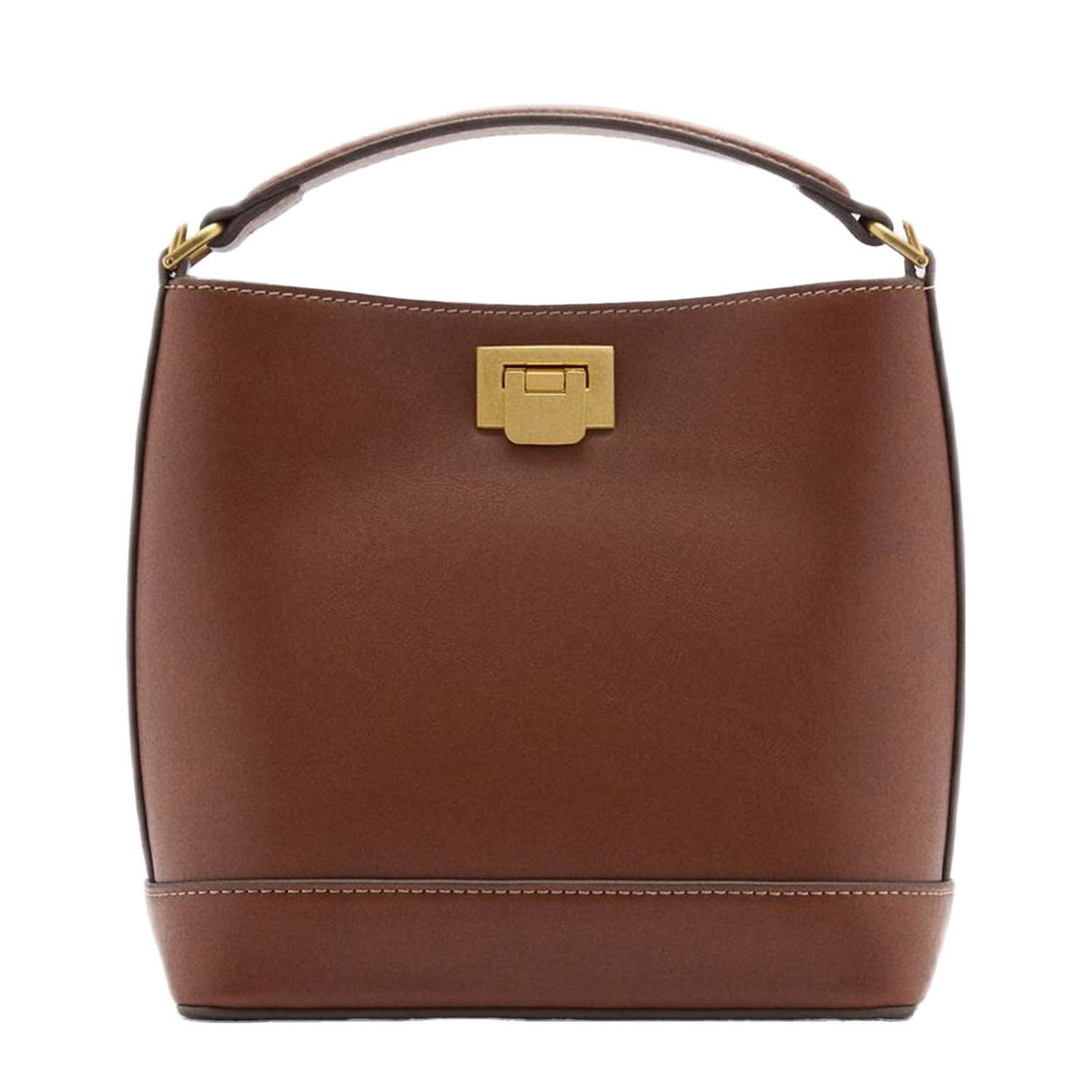 Mango crossbody tas cognac