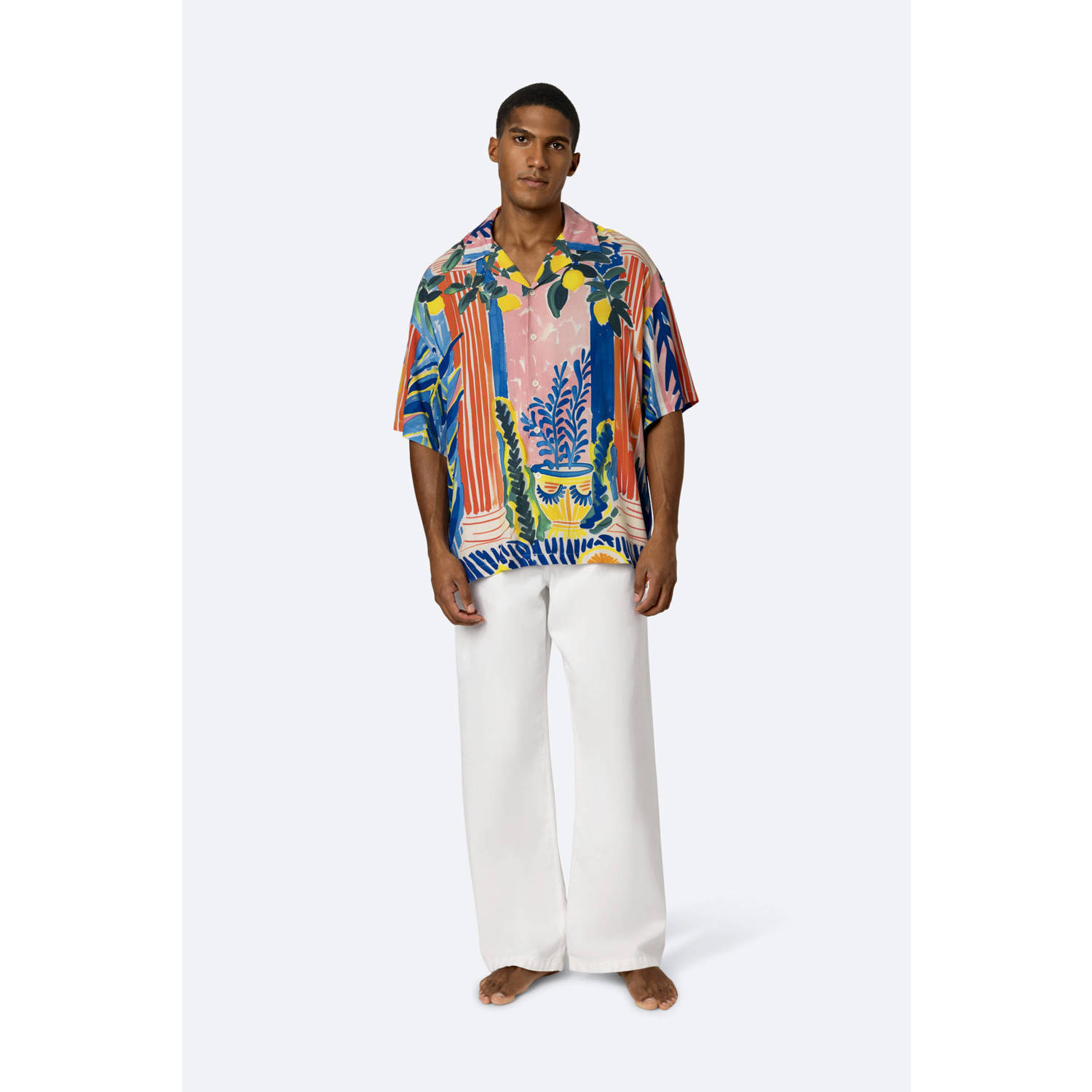 On Vacation Club relaxed fit overhemd SANTORINI multi