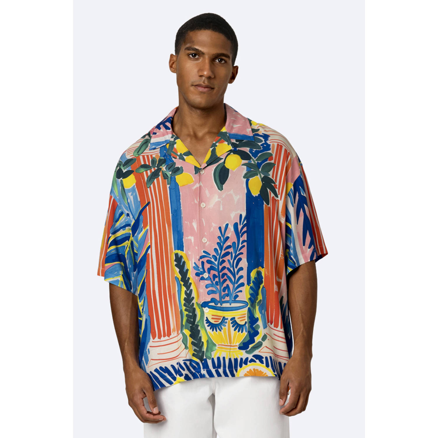 On Vacation Club relaxed fit overhemd SANTORINI multi