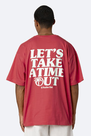 T-shirt koraalrood