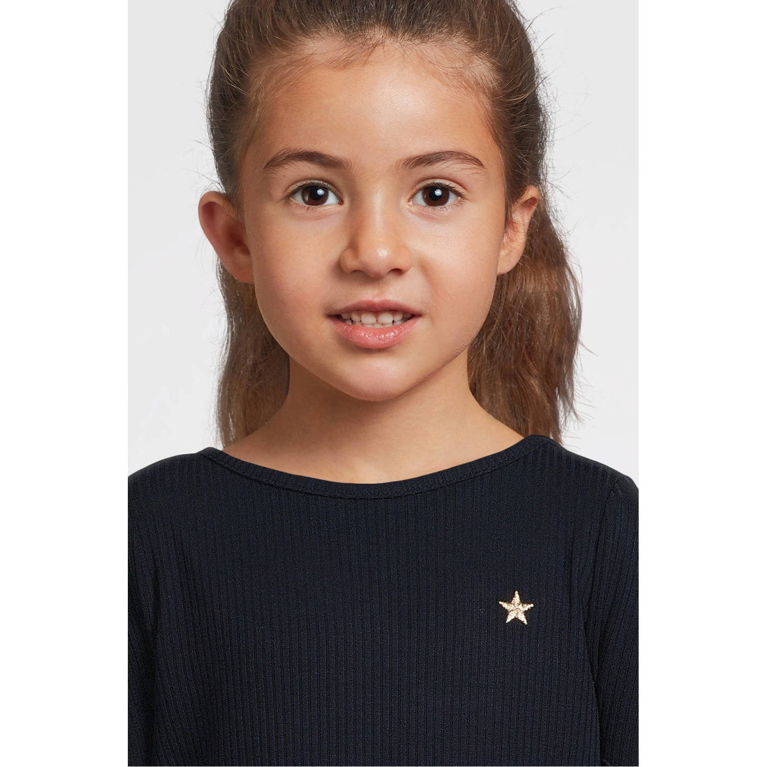 Like Flo midi jurk donkerblauw