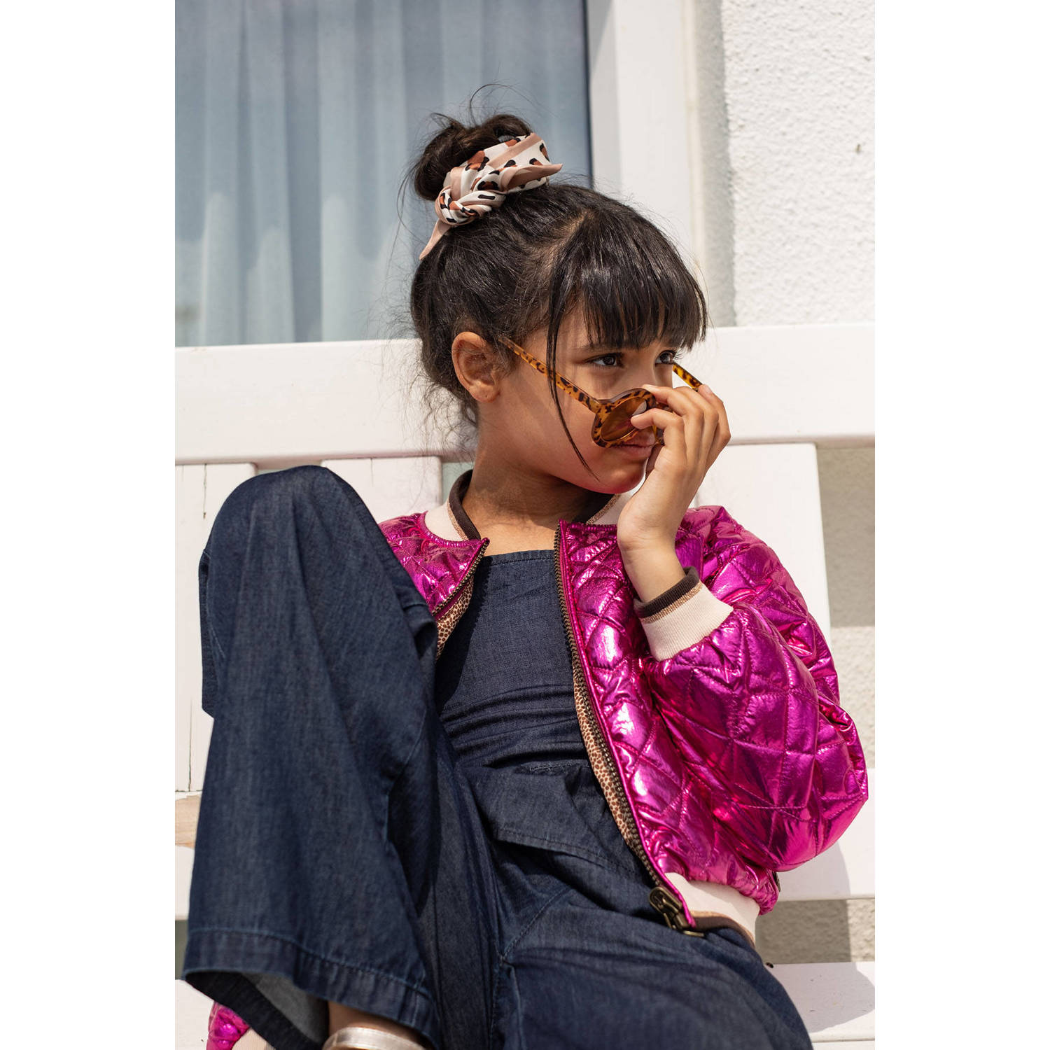 Like Flo reversible jas fuchsia