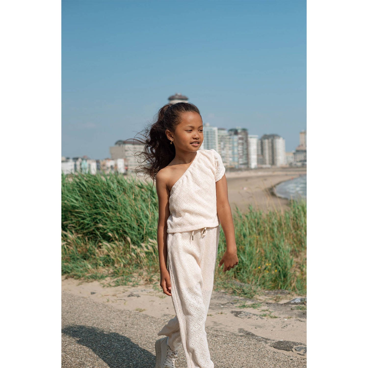 Like Flo straight casual broek beige