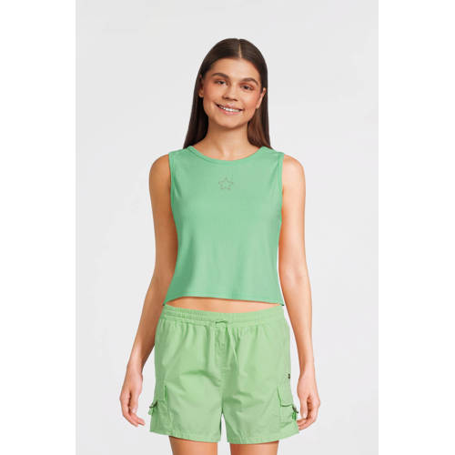 Like Flo Young mouwloze top groen afbeelding