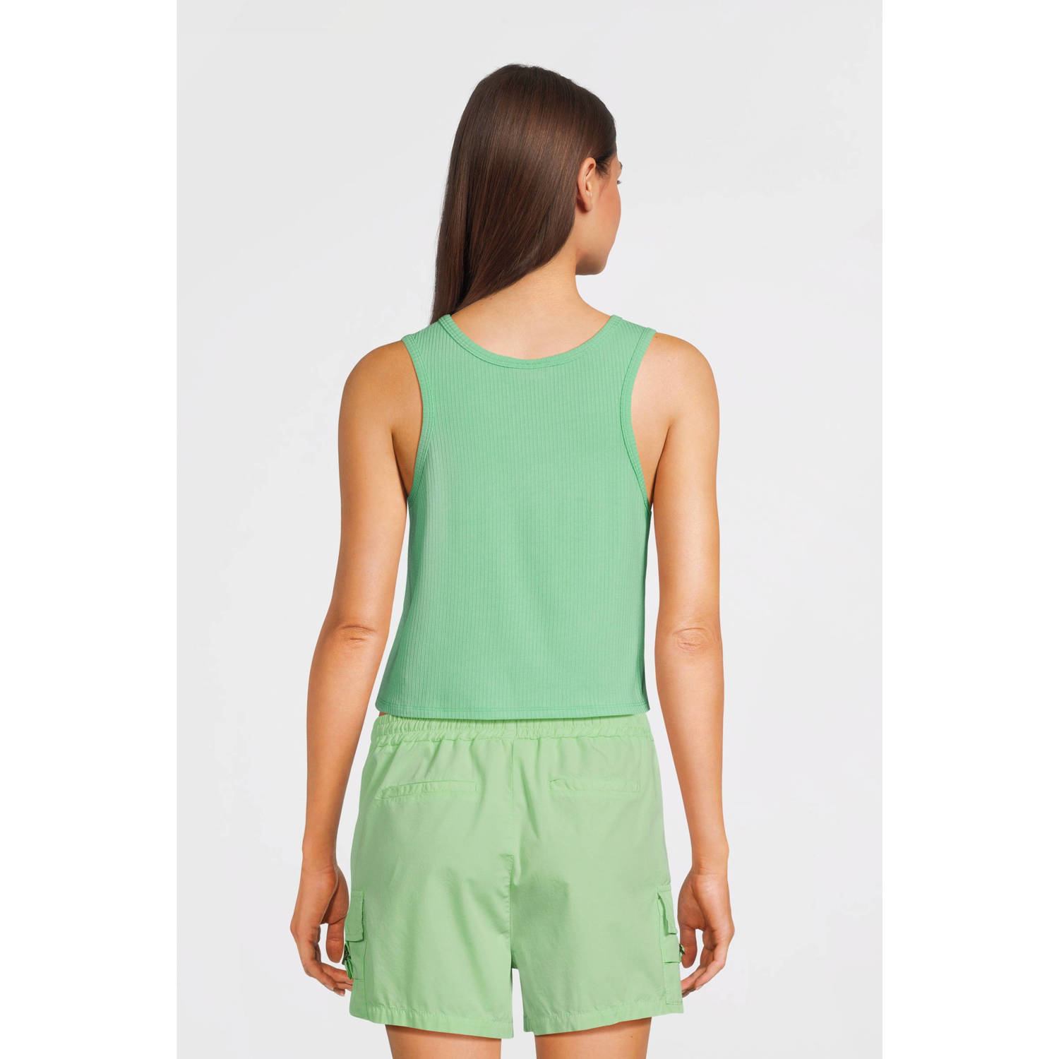 Like Flo Young mouwloze top groen
