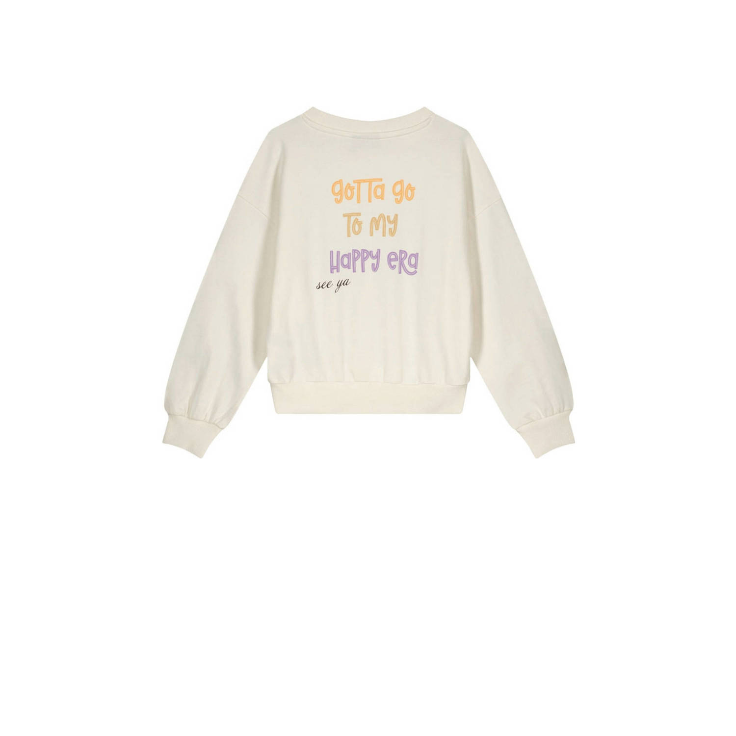 Like Flo Young sweater wit met pailletten