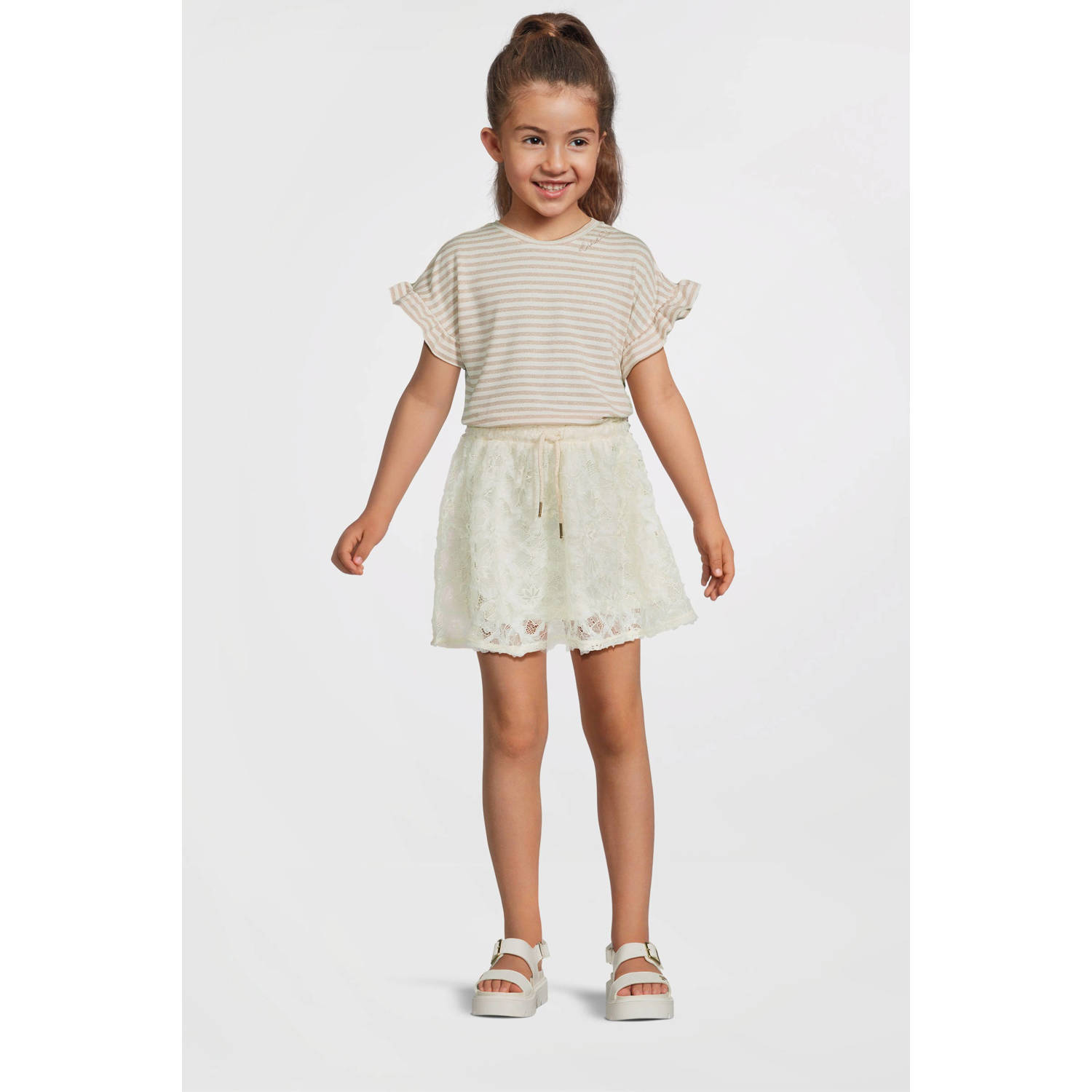 Like Flo midi jurk offwhite