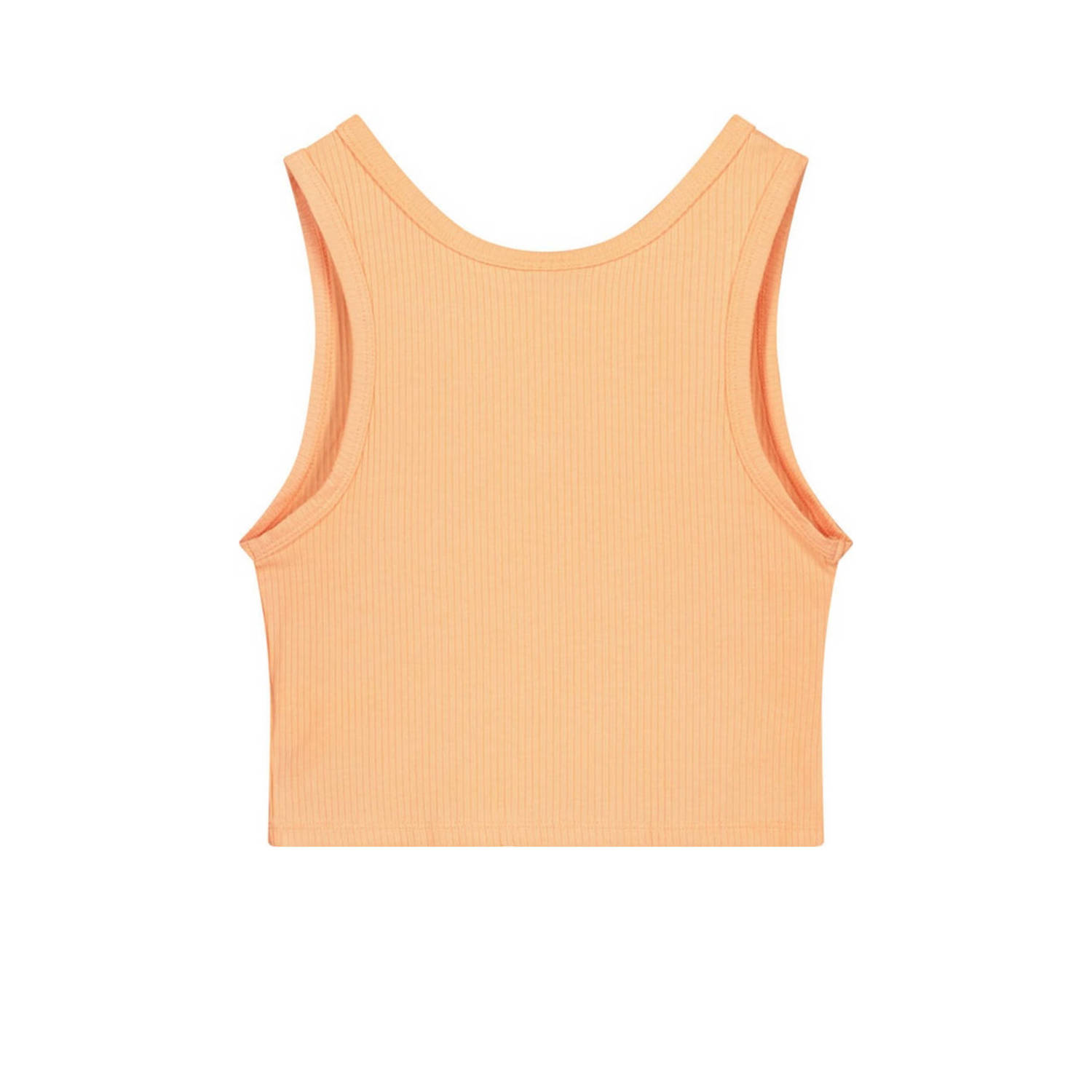 Like Flo Young mouwloze top oranje