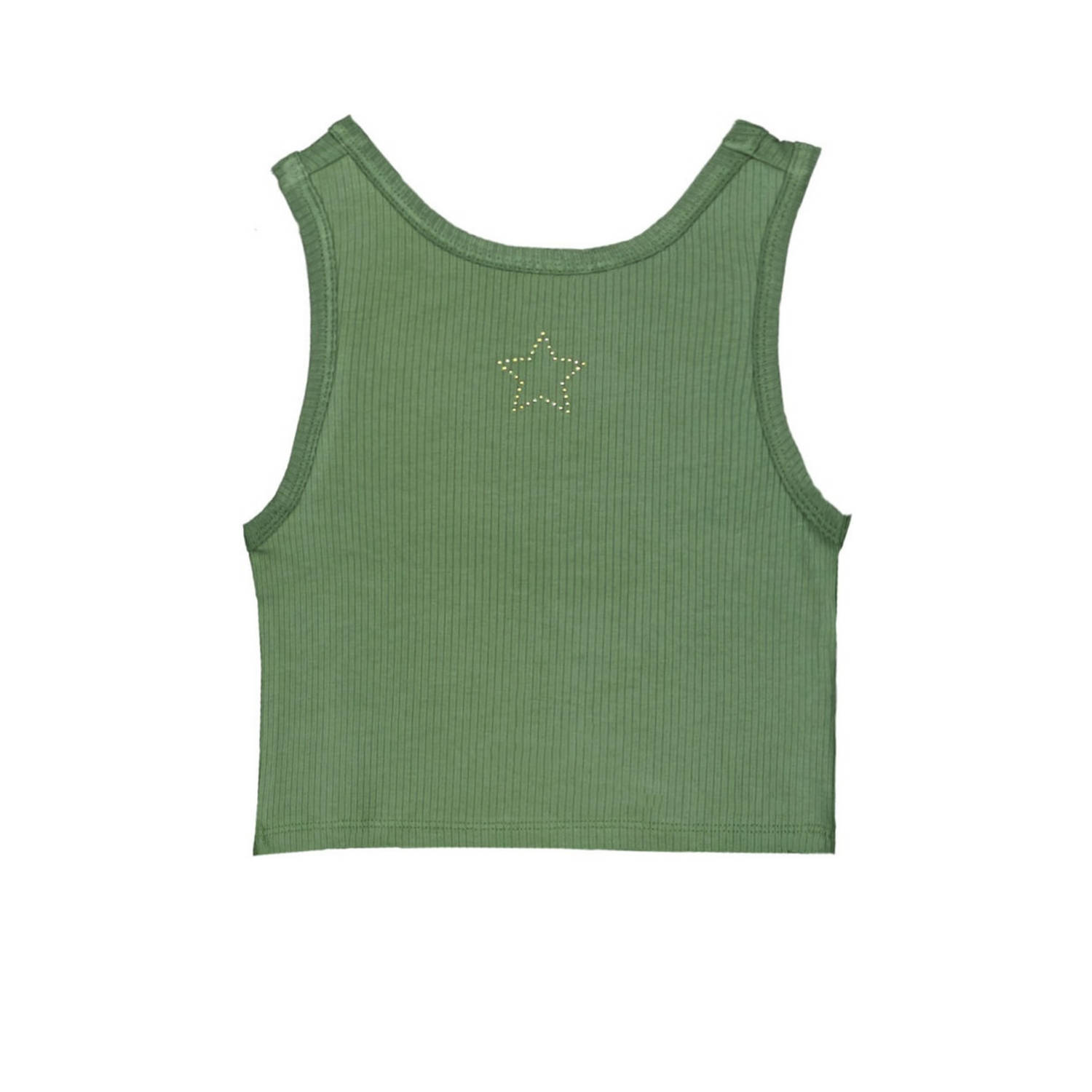 Like Flo Young mouwloze top groen