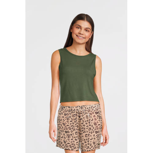 Like Flo Young mouwloze top groen afbeelding