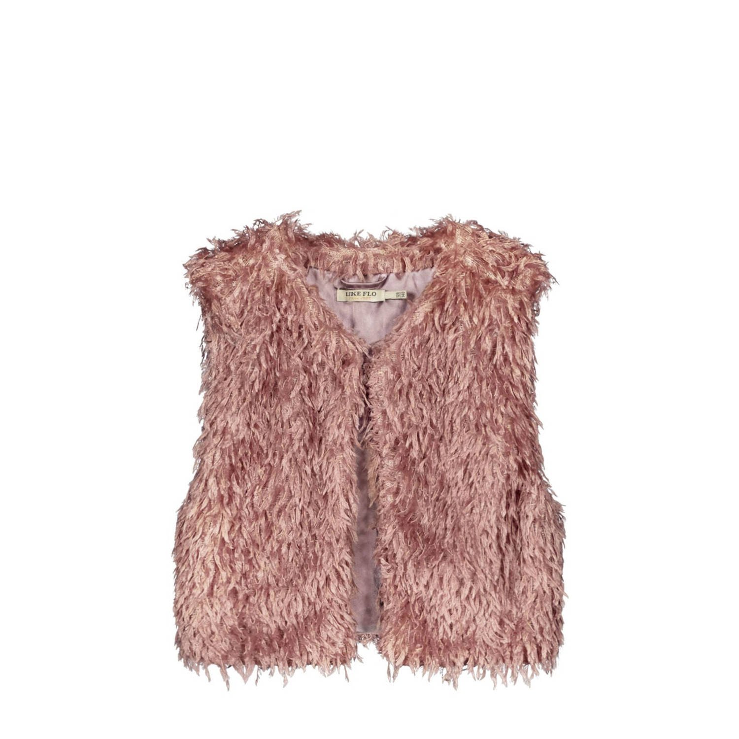 LIKE FLO Feather Gilet Blush