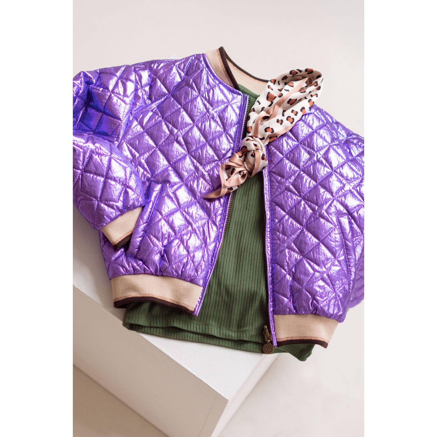 Like Flo reversible jas paars