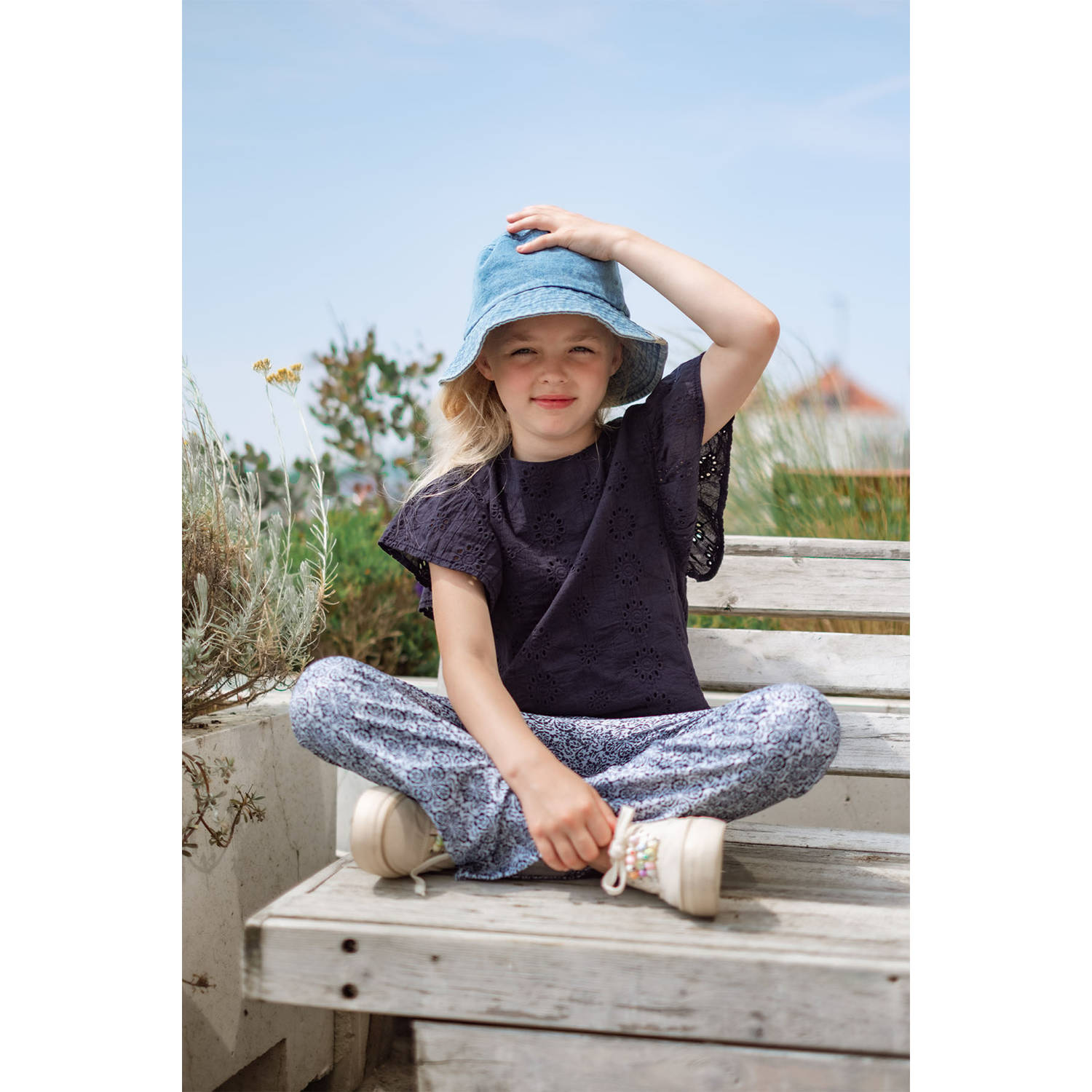 Like Flo flared legging blauw