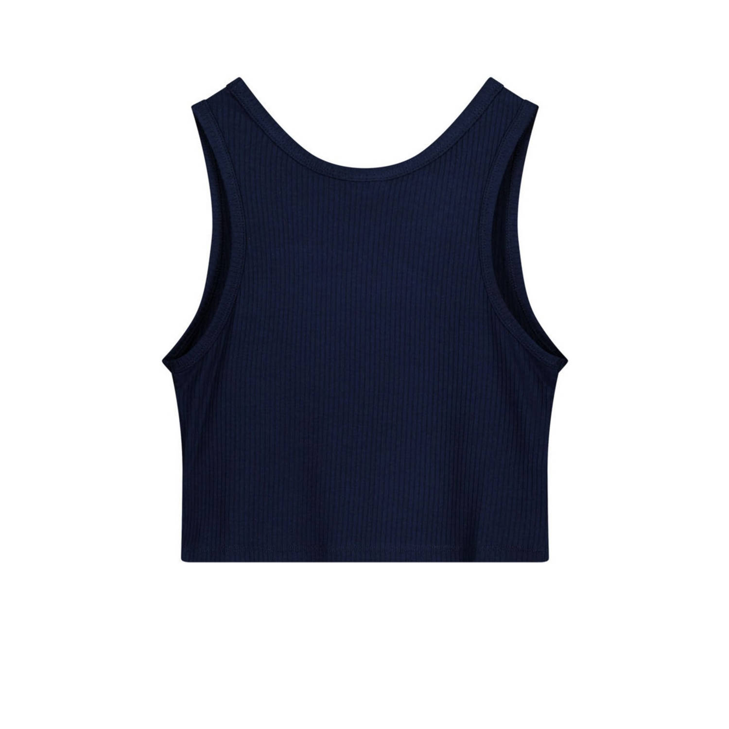 Like Flo Young mouwloze top donkerblauw