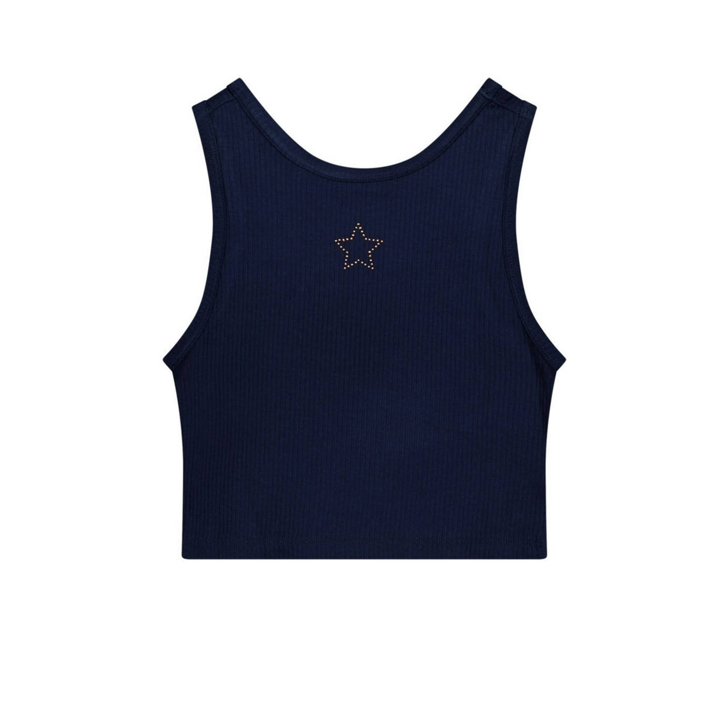 Like Flo Young mouwloze top donkerblauw