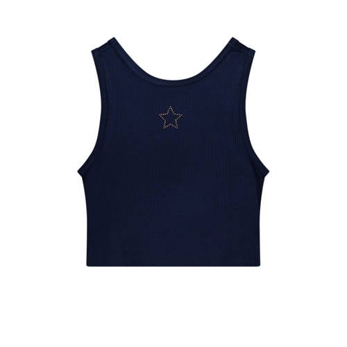 Like Flo Young mouwloze top donkerblauw afbeelding