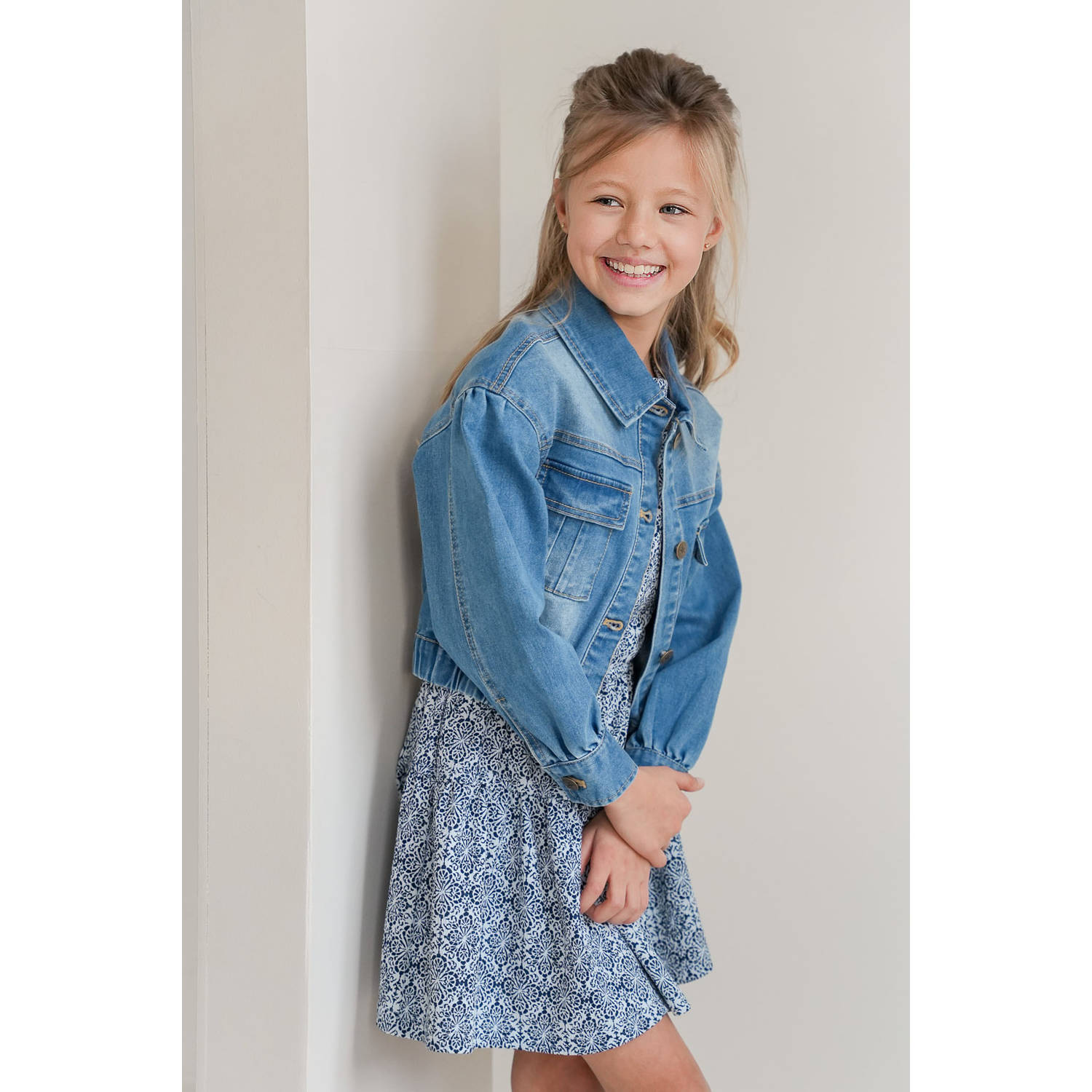 Like Flo spijkerjas medium blue denim