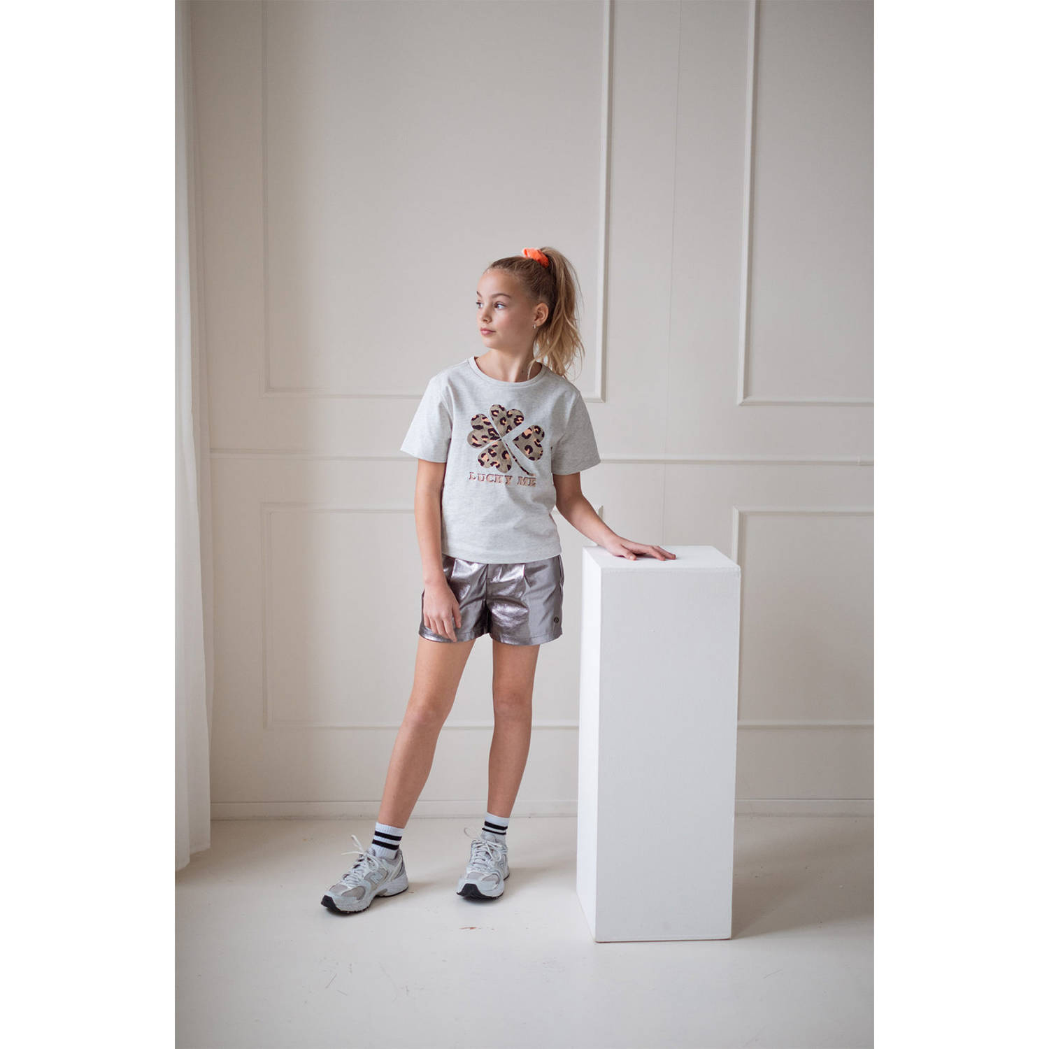 Like Flo Young casual short antraciet