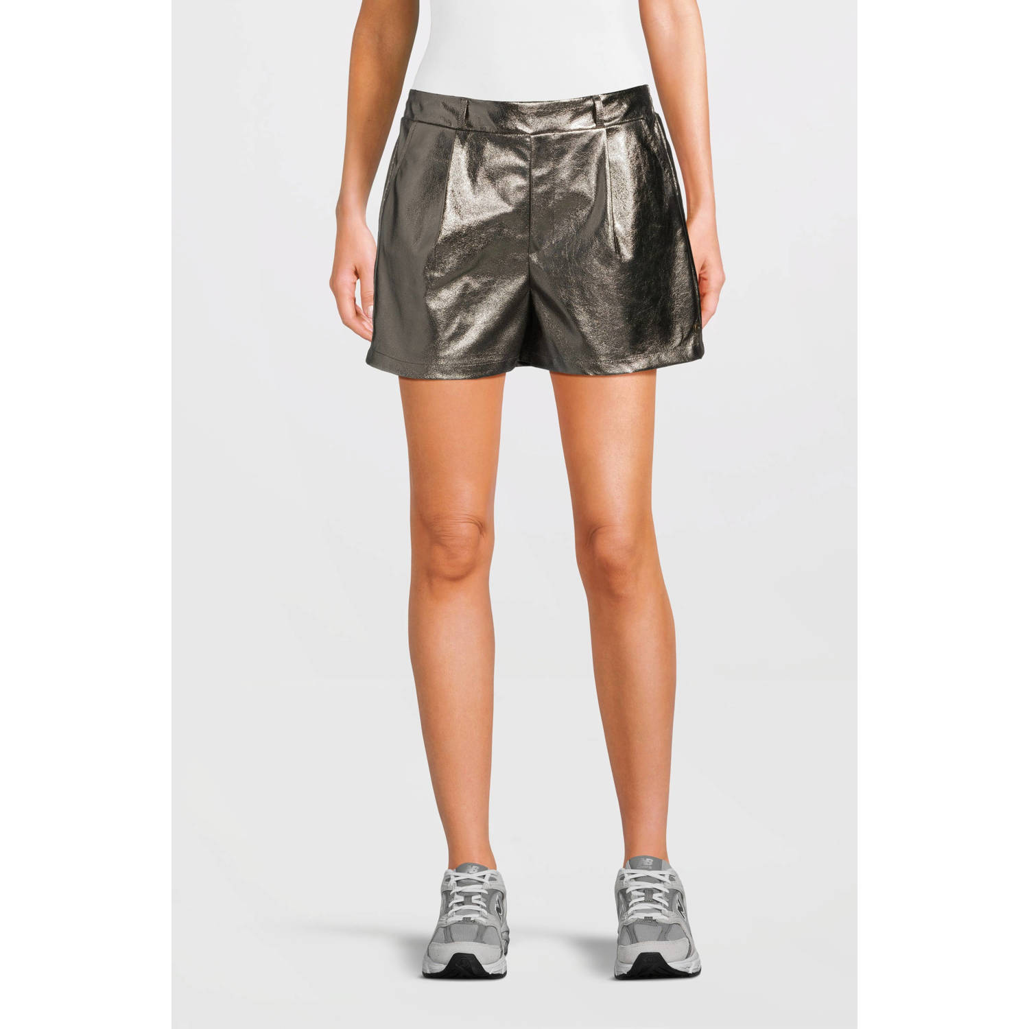 LIKE FLO Meisjes Broeken Fantasy Flo Metallic Short Zilver