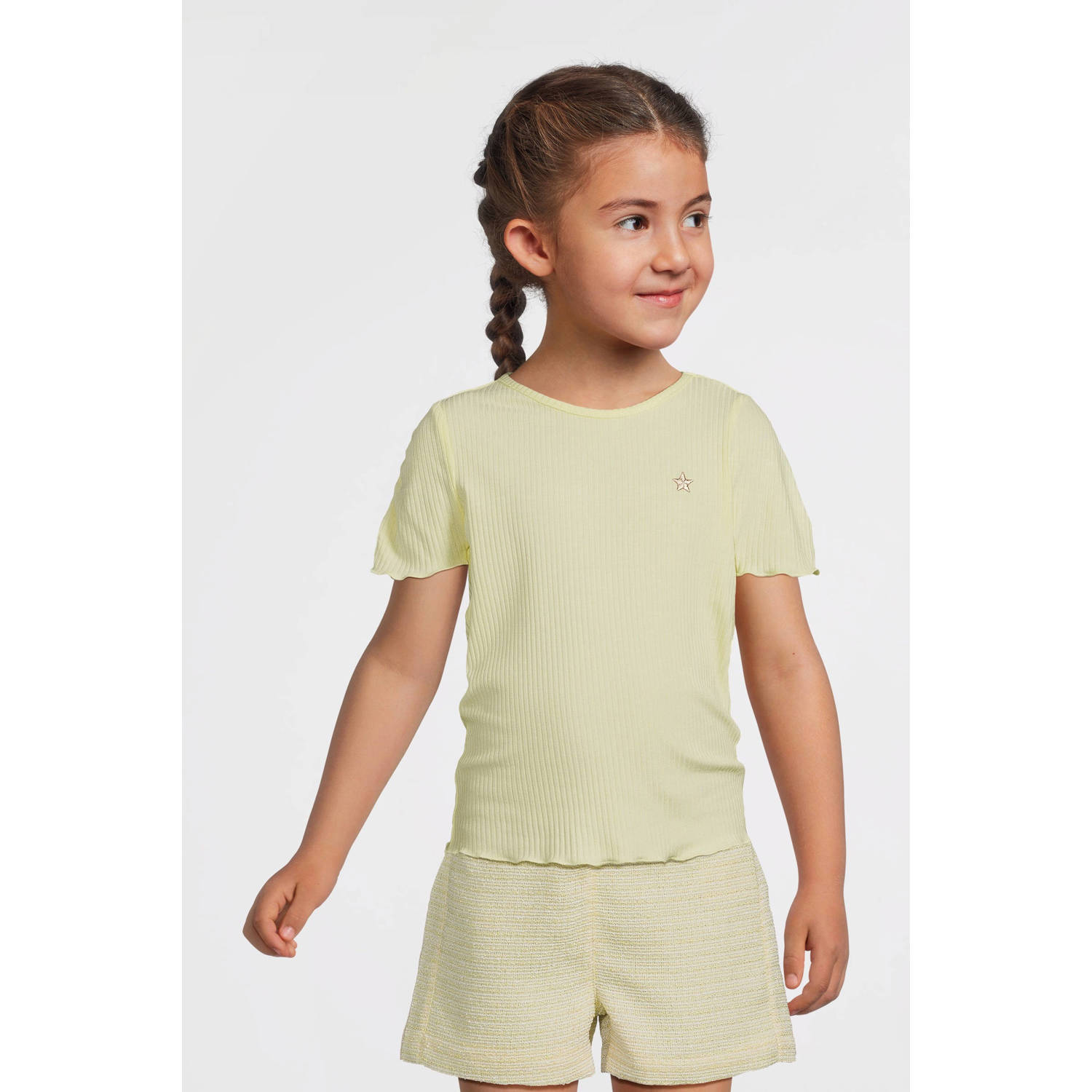 Like Flo T-shirt geel