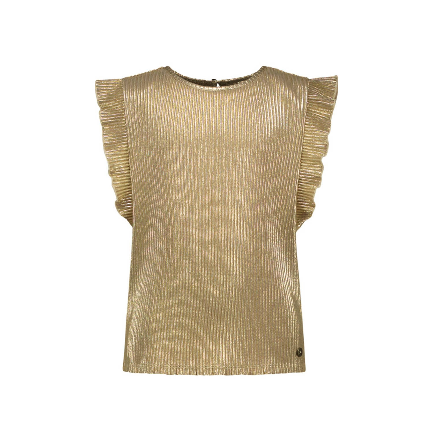 Like Flo mouwloze top goud
