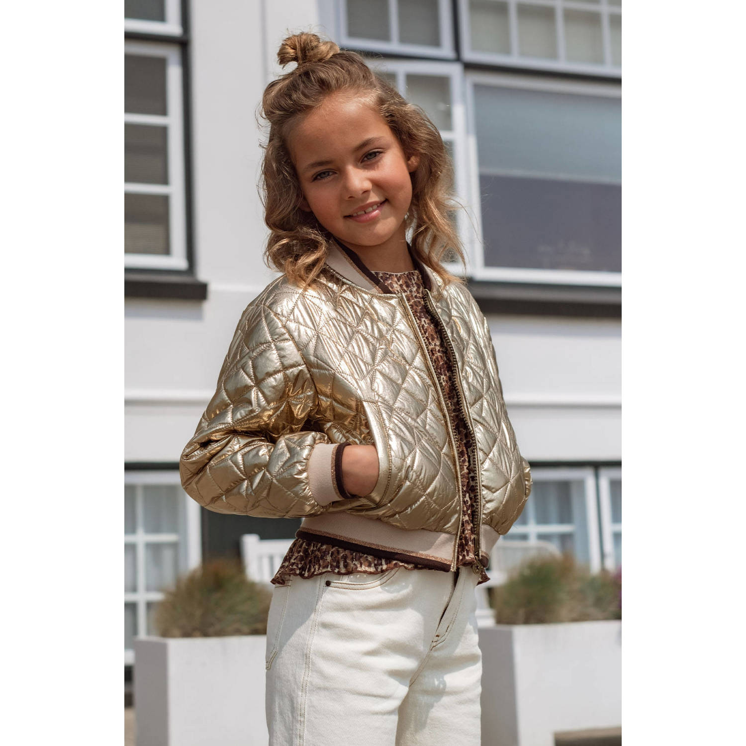 Like Flo reversible jas goud