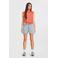 Like Flo Young mouwloze top oranje gebreid