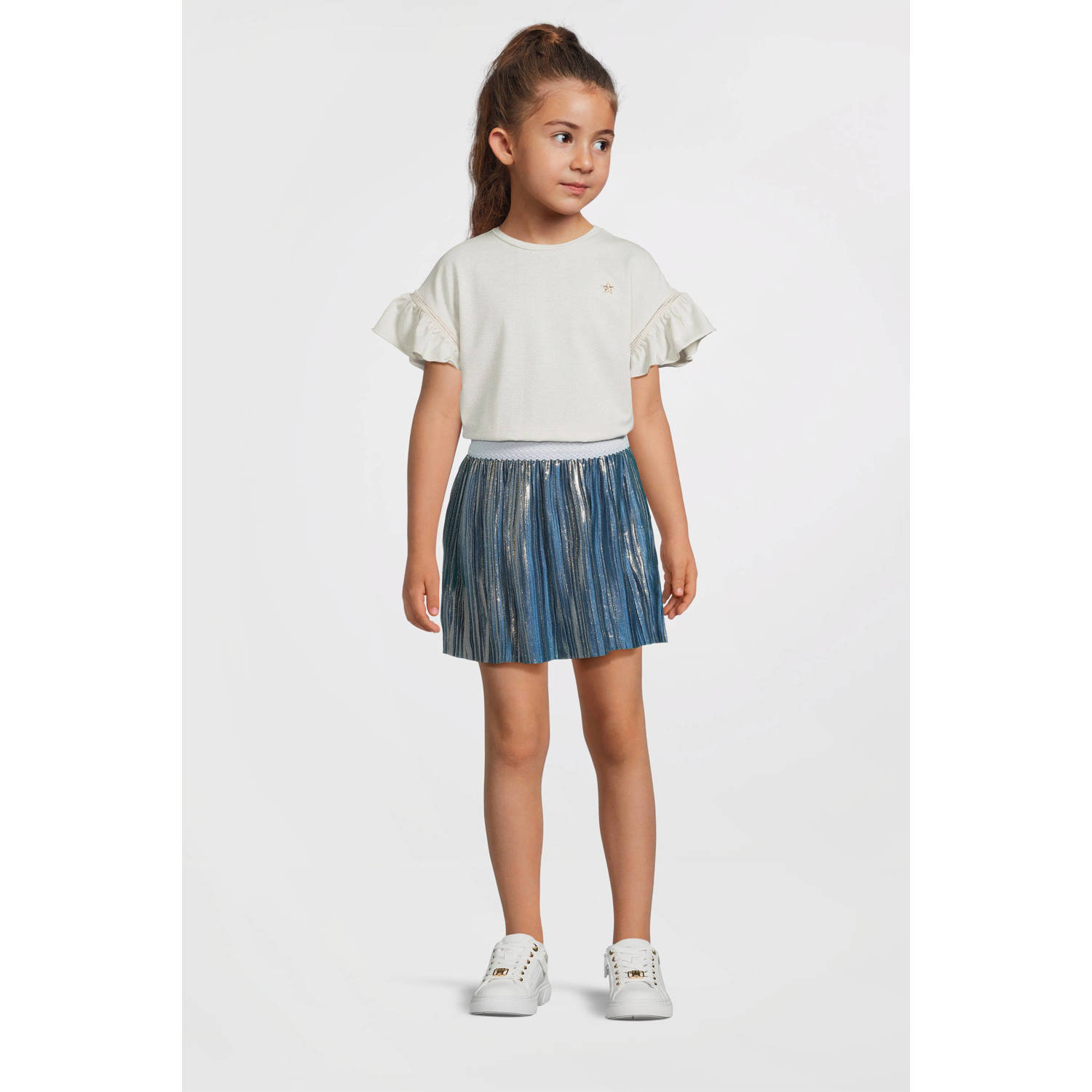 Like Flo midi jurk blauw