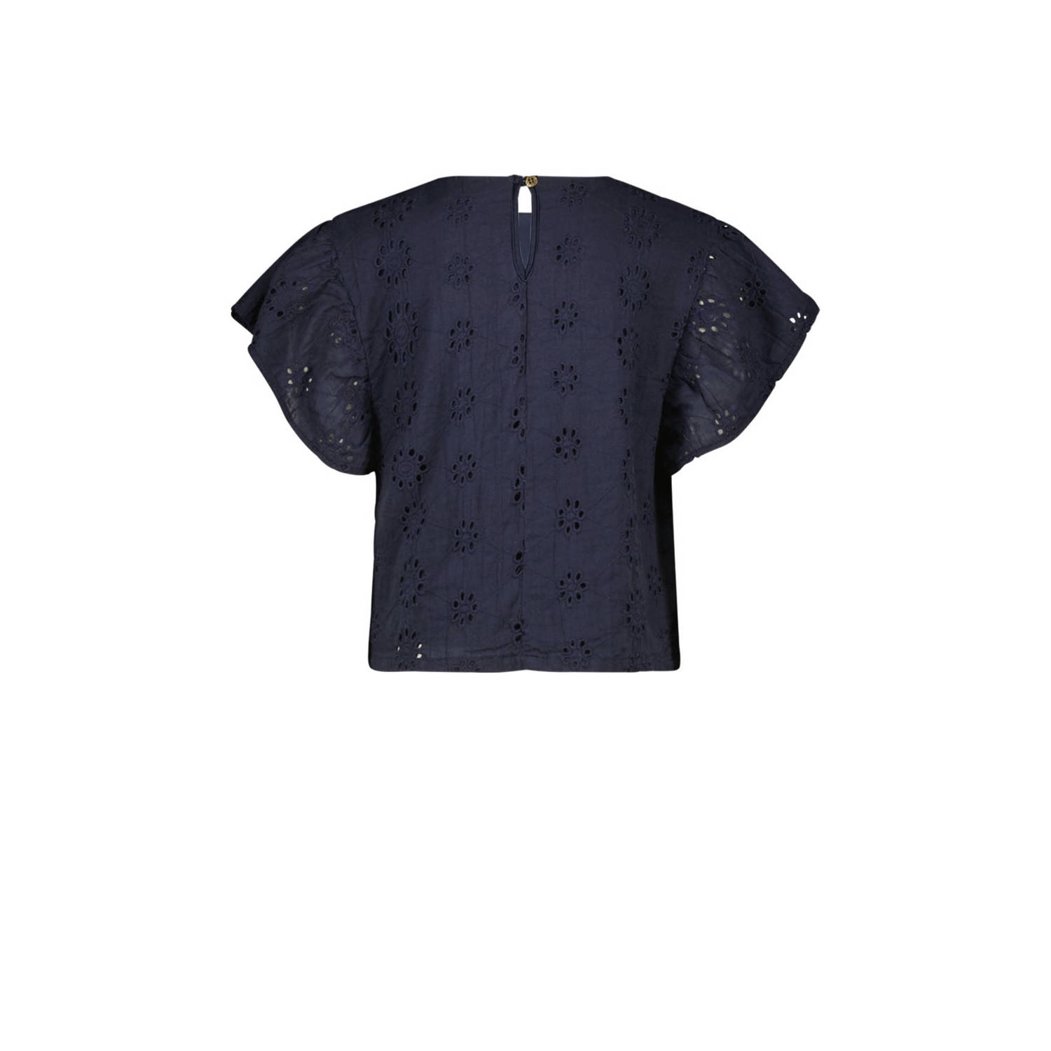 Like Flo blousetop donkerblauw broderie