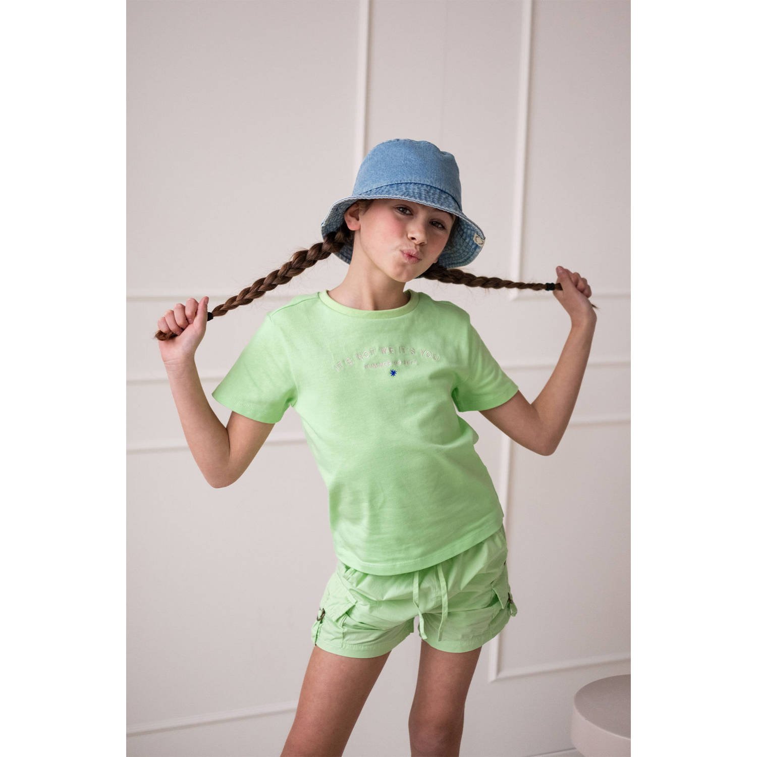 Like Flo Young cargo short groen