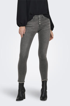 regular waist skinny jeans grey denim