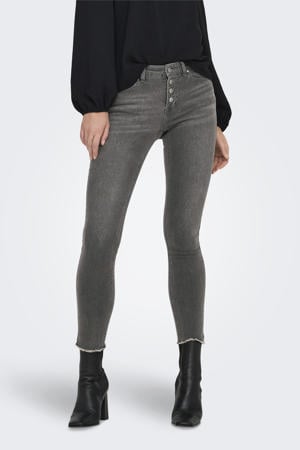 regular waist skinny jeans grey denim