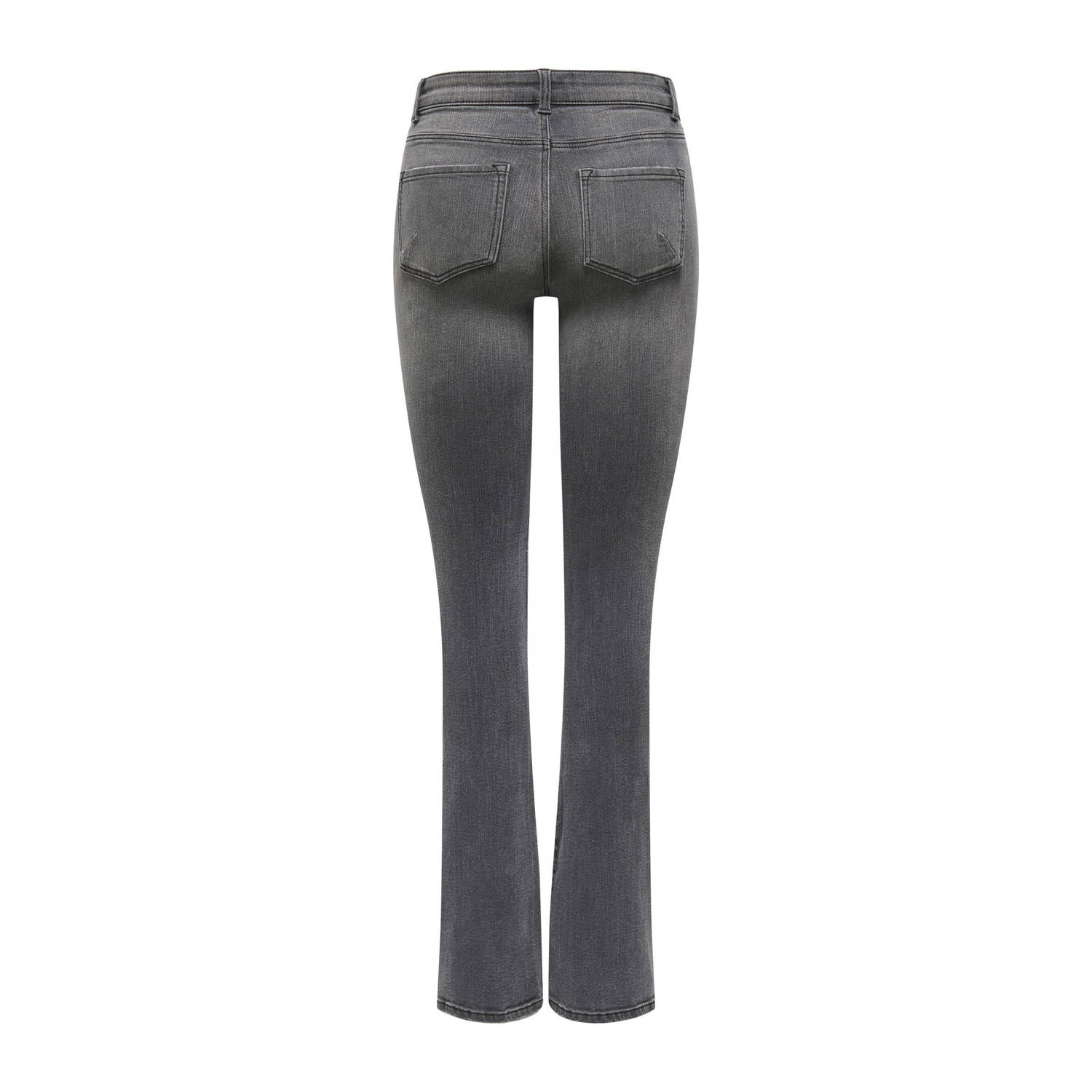 ONLY regular waist flared jeans black denim