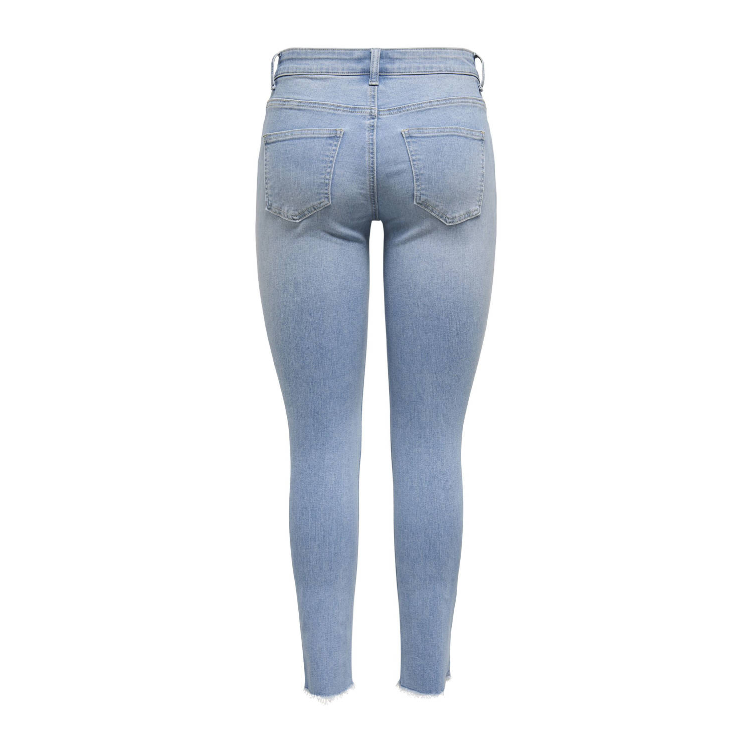 ONLY regular waist skinny jeans light blue denim
