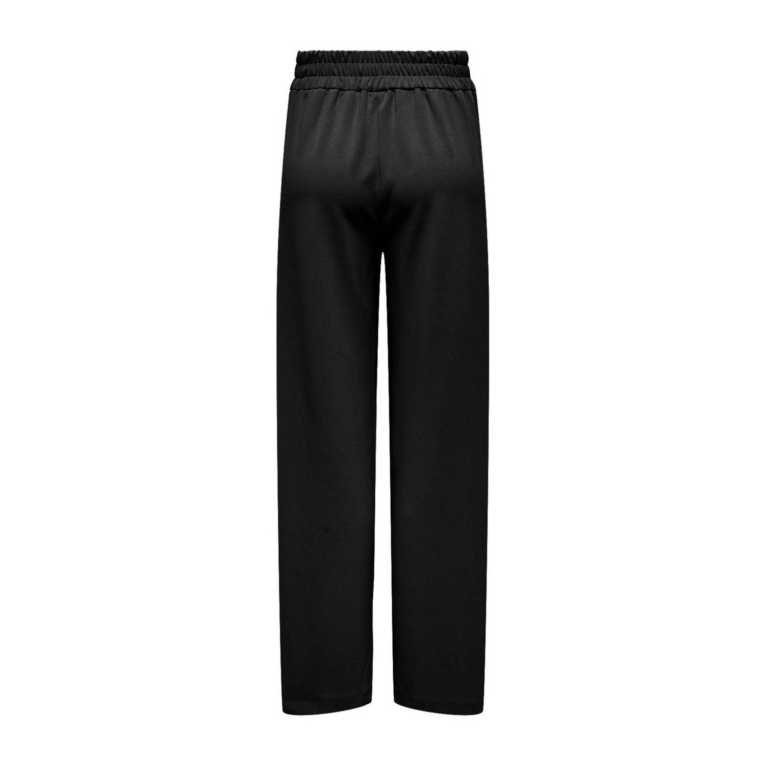 ONLY straight high waist casual broek zwart