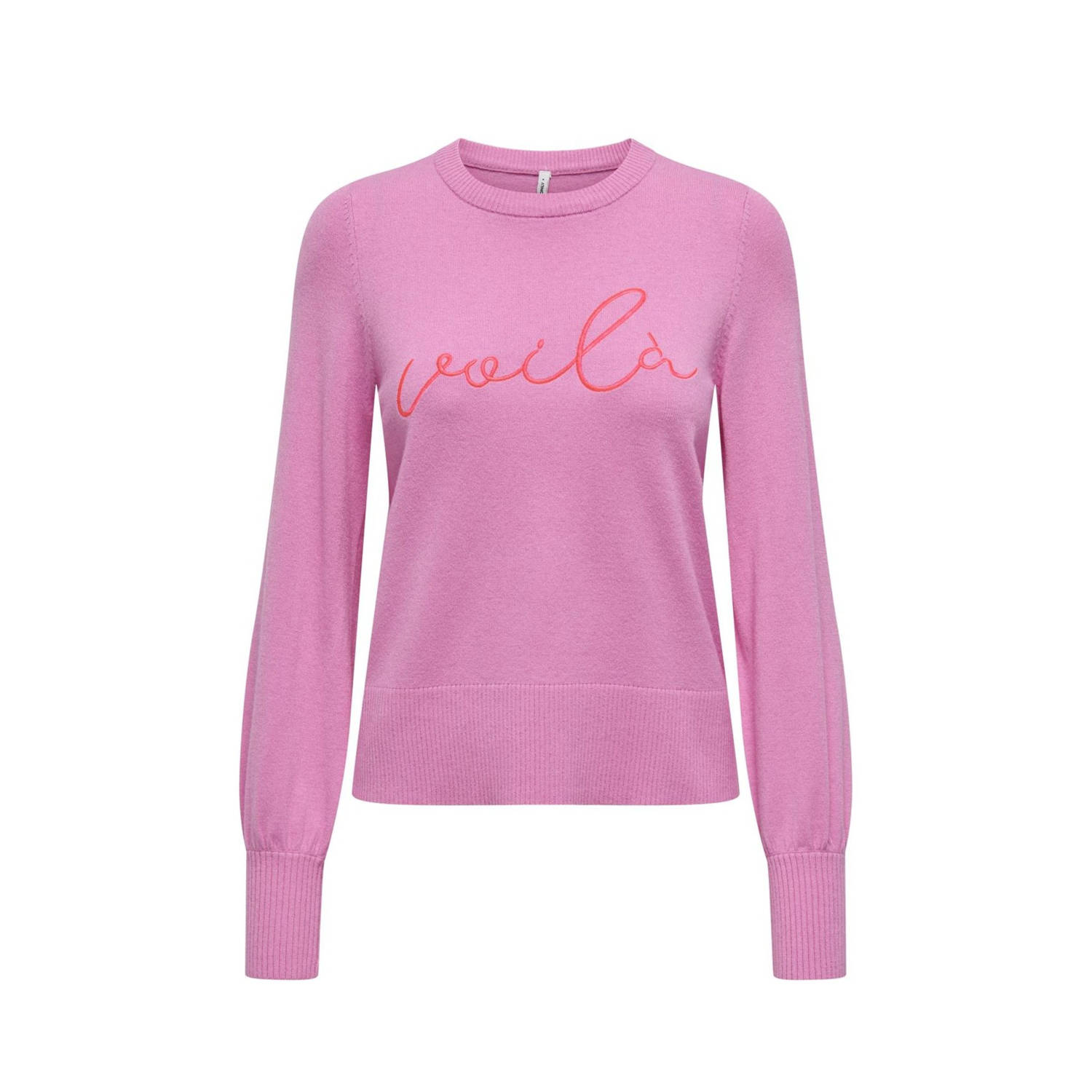 Only Gebreide trui ONLIBI LS EMB O-NECK CC KNT