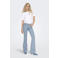 ONLY regular waist flared jeans light blue denim