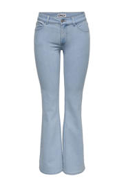thumbnail: ONLY regular waist flared jeans light blue denim