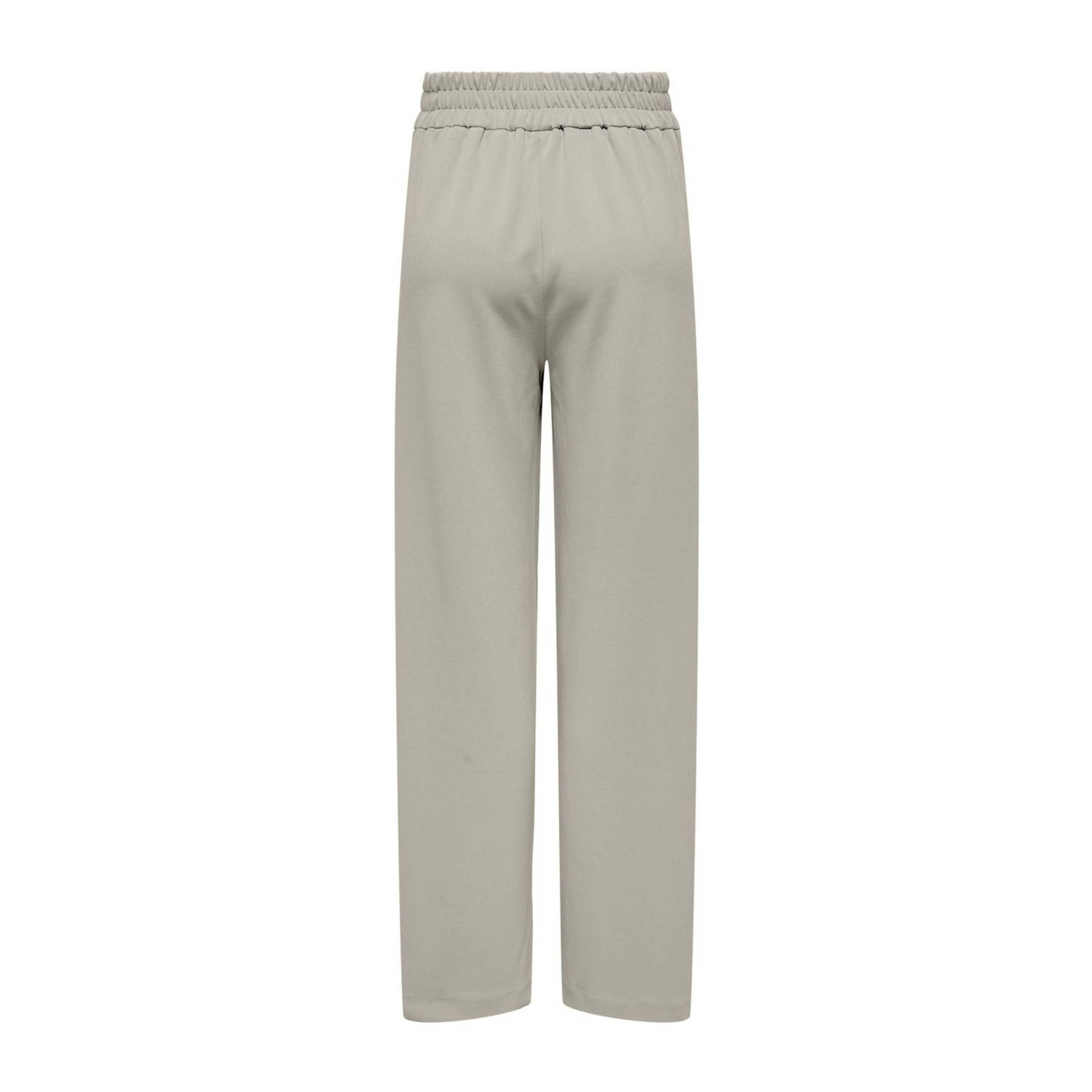 ONLY straight high waist casual broek beige