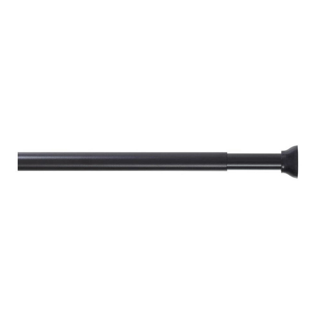 Sealskin douchegordijnstang zwart (70 tot 115 cm)