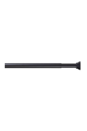 douchegordijnstang zwart (70 tot 115 cm)