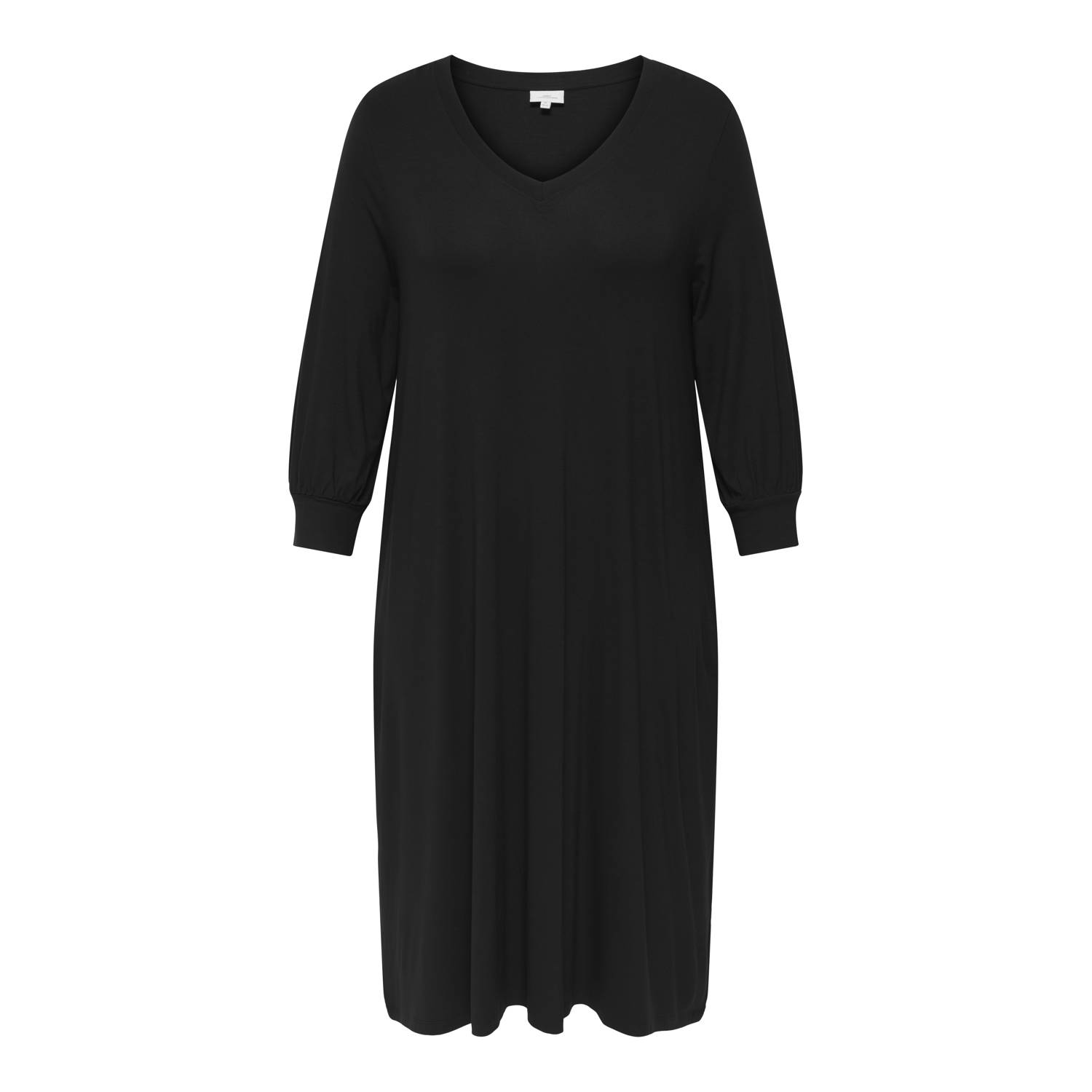 ONLY CARMAKOMA midi jurk zwart