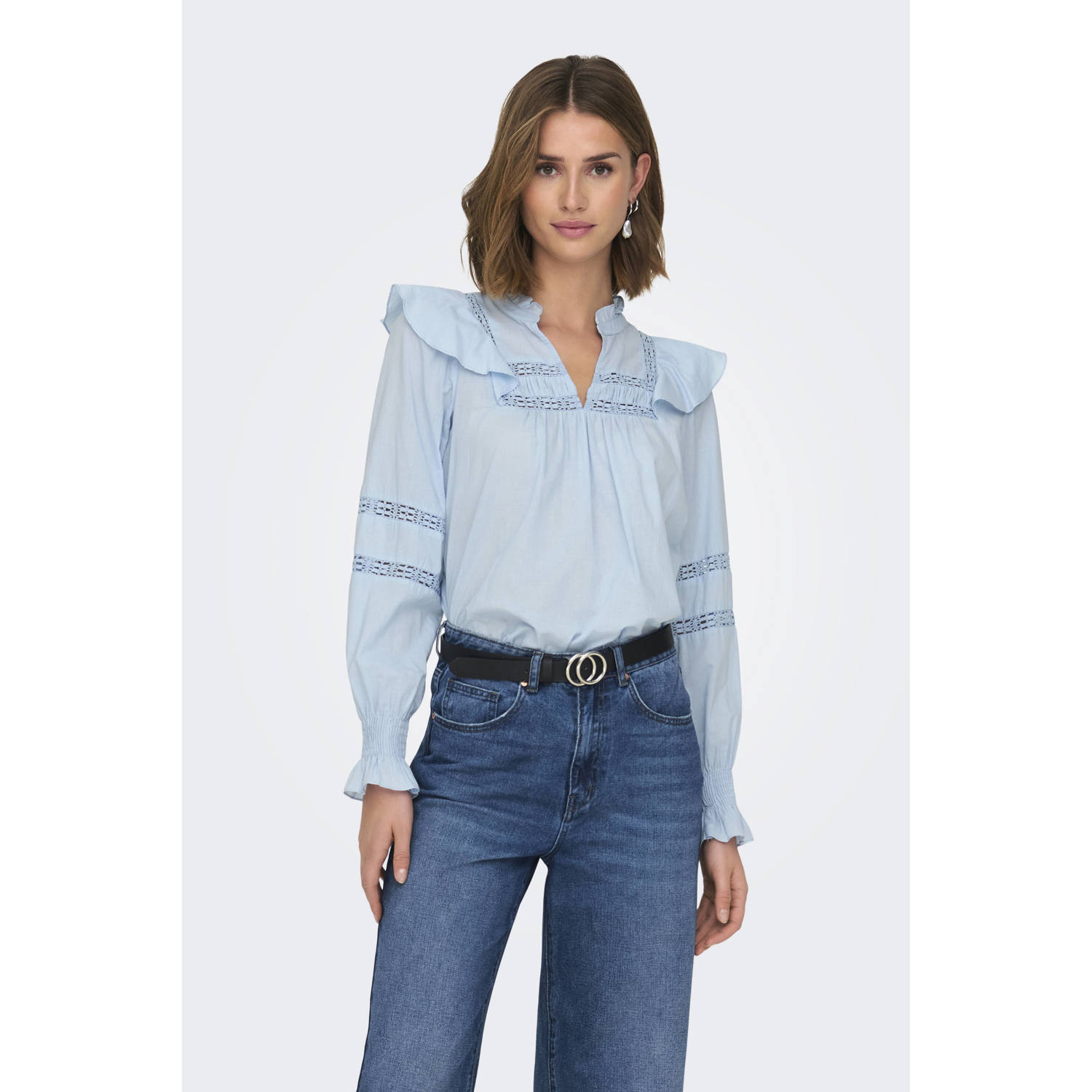 ONLY blouse lichtblauw