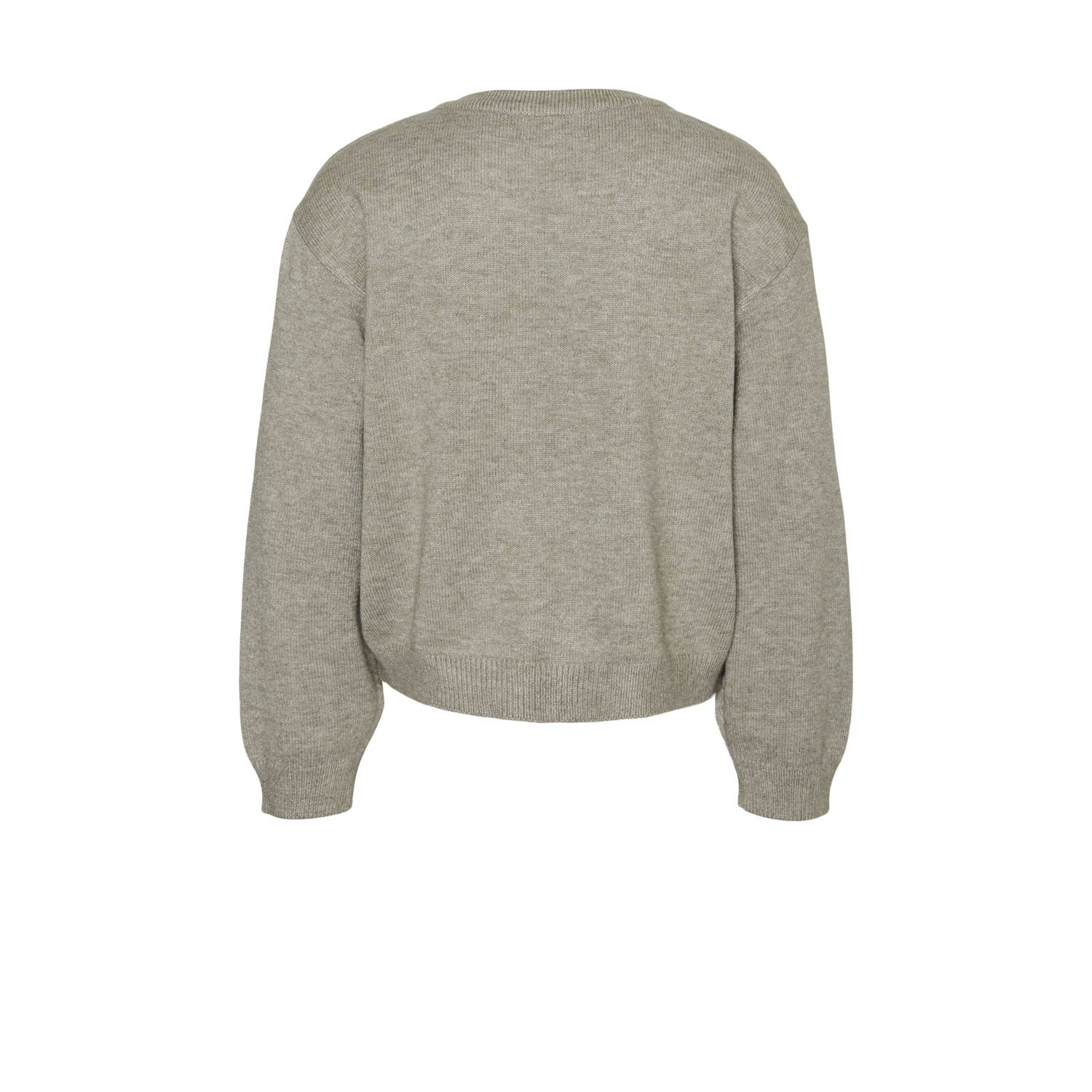 VERO MODA GIRL vest zand fijn gebreid